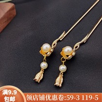 Original fairy style costume accessories Hanfu hairpin head jewelry hair accessories step-up female ancient style hairpin small tassel