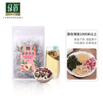 Green code 60 pouch honey peach white peach oolong tea honey peach cold tea tea bag rose flower and grass fruit tea big bagged