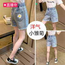 Girl Breaking Cowboy Shorts Shorts Summer Dress 2022 New Korean Version Great Boy Children Summer Foreign Air Soft Outside Wearing Pants