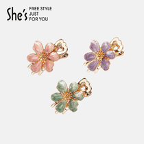 shes Zizi hair ornaments flower Three-tooth clip hair grab clip small and small number Liu Haijia clip hair card edge clip headdress women