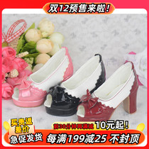 BJD SD baby shoes open toe bow high heels