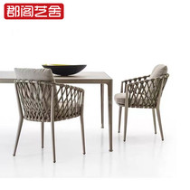 Creative Nordic Outdoor Desk and Chair HotelVilla Designer dining chair balcony courtyard indoor and outdoor sofa furniture