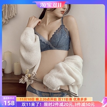 CBW no steel ring underwear womens small breasts gathered together to show large adjustment type breasts bra set flat chest thickening