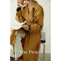 MICHELLY MO trench coat long womens loose knee overcoat coat coat 2020 Autumn New
