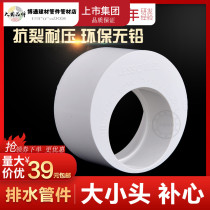 United plastic PVC drain pipe size head 75*50 110*50 110*75 160*110 sewer pipe filling joint