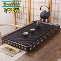 Touch Miss Bakelite tray Germany ebony wood large household simple tea sea power Bakelite cha tuo pan