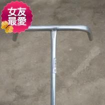 Artificial ploughing man pulling Plough hand ploughing hand ploughing plow farming tools planting land planting vegetables open ditch ploughing plow 1