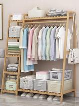 Shelf floor-to-ceiling multi-storey storage rack detachable guest room wooden rental room clothing economical short single