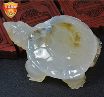  Yunnan natural jade Huanglong jade water plant flower handle piece Turtle turtle son of a bitch rich armor World tea pet ornaments