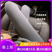Japanese shark skin beating underpants elastic high waist tight waist tightening close-up Lean Autumn Winter Plus Suede Thickened Female Outwear Barbie Pants