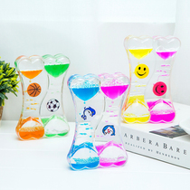 Fashion love rotating turbine oil drop hourglass two-color timer ornament Childrens toys Valentines Day Birthday gift