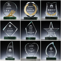 Crystal Trophy Medals Creative Customized Licensee Medals Personality Customized Veteran Souvenir Trophy Staff Awards
