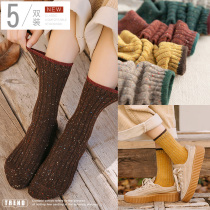 Socks female stockings ins tide autumn and winter stockings Japanese womens long wool socks Joker cotton socks Net Red