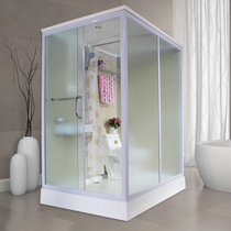 Integrated bathroom Shower room Integrated bathroom with toilet Toilet Glass partition Bathroom Shower room Bath room