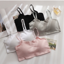 Steel-free lingerie female beautiful back-hanging belt wrapped bras clustered with bra mat small vest bra bra
