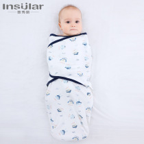 Yin Xiu Li All cotton baby swaddle baby swaddle newborn anti-throng baby sleeping bag printed Four Seasons baby cuddled by cross border