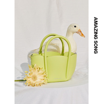 Amazing Song petal bag 2022 autumn and winter new fashion Messenger handbag OL commuter tote bag female