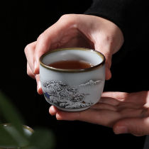 Master Cup lone Cup Master Cup can open kung fu tea set Cup Cup Cup Cup large tea bowl home Tea Cup