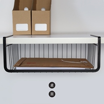 Bold kitchen rack hanging basket under the table wardrobe storage rack hanging cabinet layered partition cabinet partition shelf dormitory