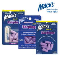American MACKS ladies sleep soundproof earplugs small noise-proof students learn to sleep anti-noise noise reduction mute