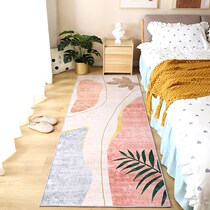 ins wind carpet Bedroom long bedside blanket can sleep can be made net red with the same bay window blanket Living room bed front mat