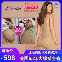 leonisa summer ultra-thin leonisa corset postpartum abdomen corset hip lift one-piece body shaping underwear body woman