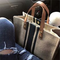 Canvas bag female 2021 new trend messenger bag bag large capacity portable shoulder briefcase commuter ins Korean style