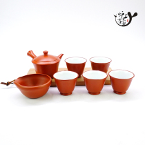 Japan imported often slippery high-funded Zhume tea set Japanese tea ceremony teapot male Cup Tea Cup wooden box