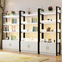 Container economy combination with door display rack shelf cosmetic rack storage rack steel wood bookshelf flower rack