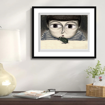 Central Academy of fine art Liuyangmen store corridor decorative painting gift iron frog limited signature print