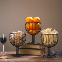 Nordic Creativity Profiled Water Fruit Basket Modern Minimalist Iron Art Snack Basin Candy Tray Living Room Home Tea Table Dry Fruit Tray