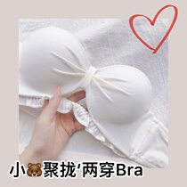 (Small Breasts Gathered) New products No-scratches underwear for young girls No steel ring thick bra-covered suit Invisible MGSY