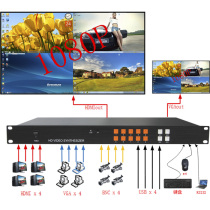 KS-FH41 quad HDMI VGA CVBS screen splitter) KVM picture splitter) picture synthesizer