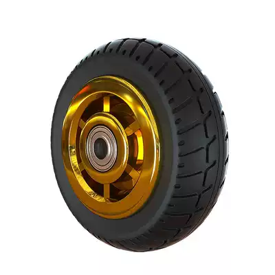 Rubber single wheel heavy-duty medium flat truck truck truck industrial hot sale construction tpr material wheel 201 stainless steel