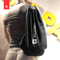 Backpack drawstring bag basketball sports fitness running backpack portable waterproof wear-resistant closing light