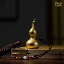  Copper master all-copper pendant Good luck gourd Copper gourd pendant Home jewelry gift