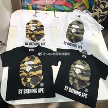 0120 New product Japan delivery BAPE children kids camouflage ape head short-sleeved T male and female parent-child