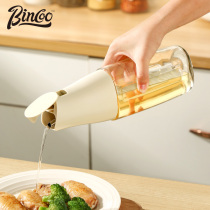 Bincoo automatic opening and closing oil pot home glass oil bottle not hanging oil kitchen gravity oil tank sauce vinegar seasoning bottle