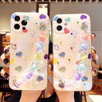 New products net red chain love applies Apple 12 phone shell iPhone12pro mobile phone cover iPhone11 drop