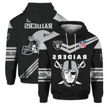 Cross-border European and American baseball uniform NFL uniforms rugby raiders 3d digital print pullover hoodie jacket