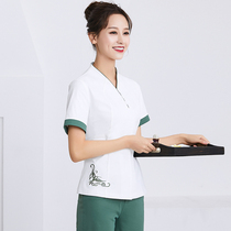 Tangyue Traditional Chinese medicine physiotherapy health hall work clothes Chinese health technician clothes Beauty salon beautician suit Female