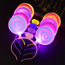 New full Star Korean version Luminous Stick Candy Hairpin Hairpin Hairpin Hairpin Hairpin Hairpin Hairpin Hairpin Hoop Singing