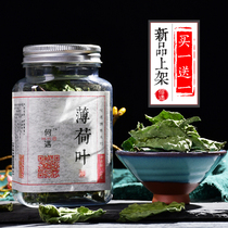  Buy 1 get 1 free Peppermint leaf tea Premium dried peppermint leaf Mouth chew cool peppermint tea soaked in water to drink peppermint leaf