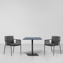 Outdoor casual table and chairs Nordic style outdoor open-air rattan chair rope choreography furniture balcony courtyard creative side table composition