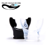 Water Pro super soft and comfortable non-toxic and odorless silicone breathing tube bite black transparent two-color option