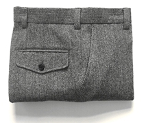 Autumn and winter retro herringbone pattern large size coarse woolen ankle-length pants nickwooster European and American small straight tube trousers