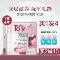 Steam smooth and smooth T8 - fun cherry blossom - free steam - hair - coating cap household repair drying to improve mania hair