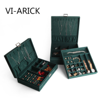 VI-ARICK jewelry box Multi-function necklace earrings storage box Large capacity ring earrings earrings jewelry box