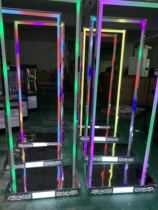 Bar luminous door frame point stage Symphony remote control colorful arch point stage Four-dimensional stainless steel point stage pulley