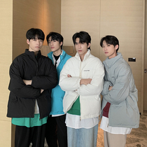 Hualun winter thickened couples cotton clothes mens ins trend bread clothes loose cotton clothes Hong Kong style cotton jacket